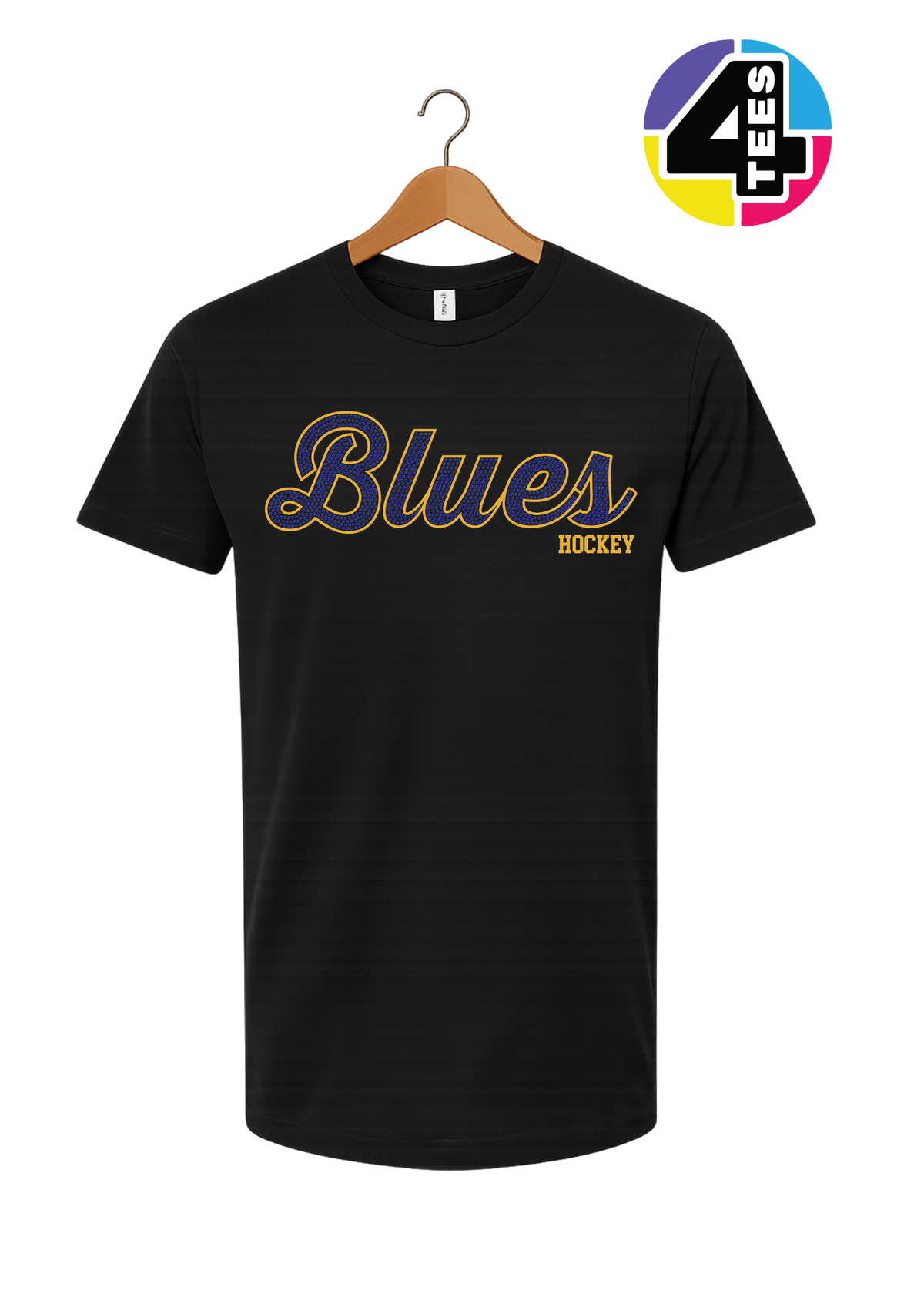 Blues Spangle Hockey Tee