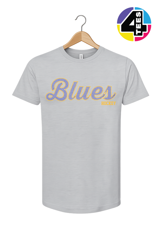Blues Spangle Hockey Tee