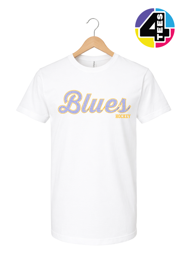 Blues Spangle Hockey Tee