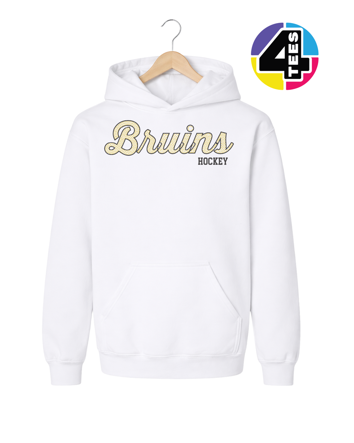 Bruins Hockey Spangle Youth Hoodie