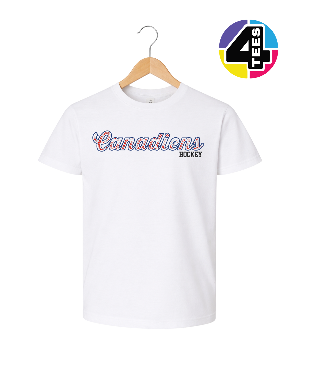 Canadies Hockey Spangle Youth Tee