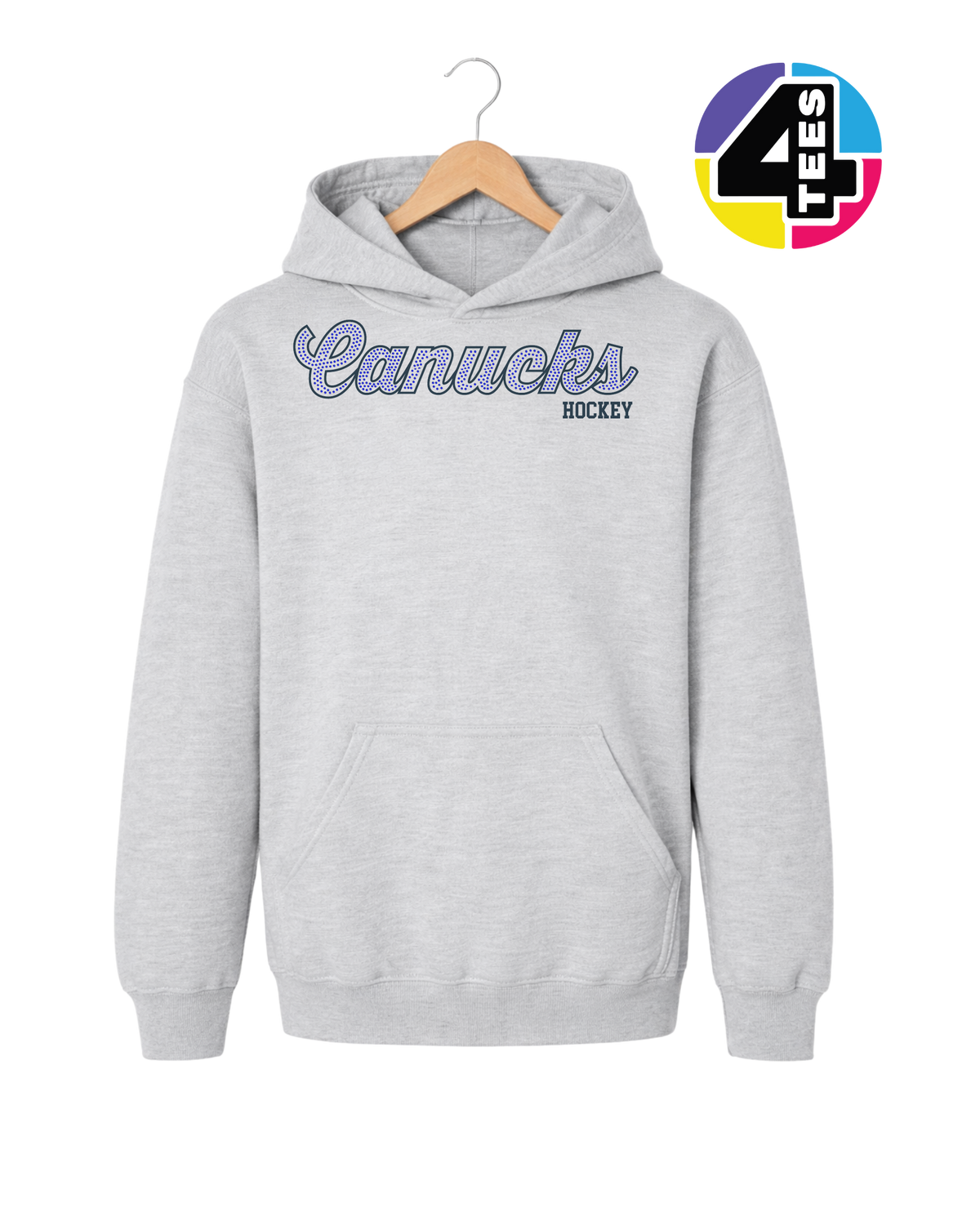 Canucks Hockey Spangle Youth Hoodie