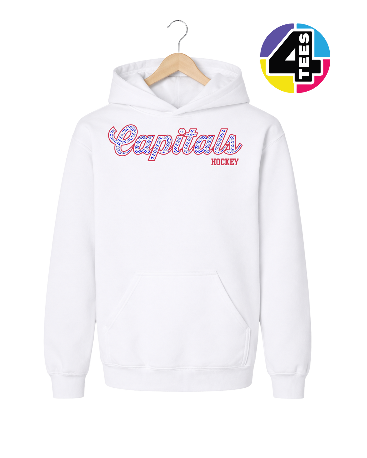 Capitals Hockey Spangle Youth Hoodie