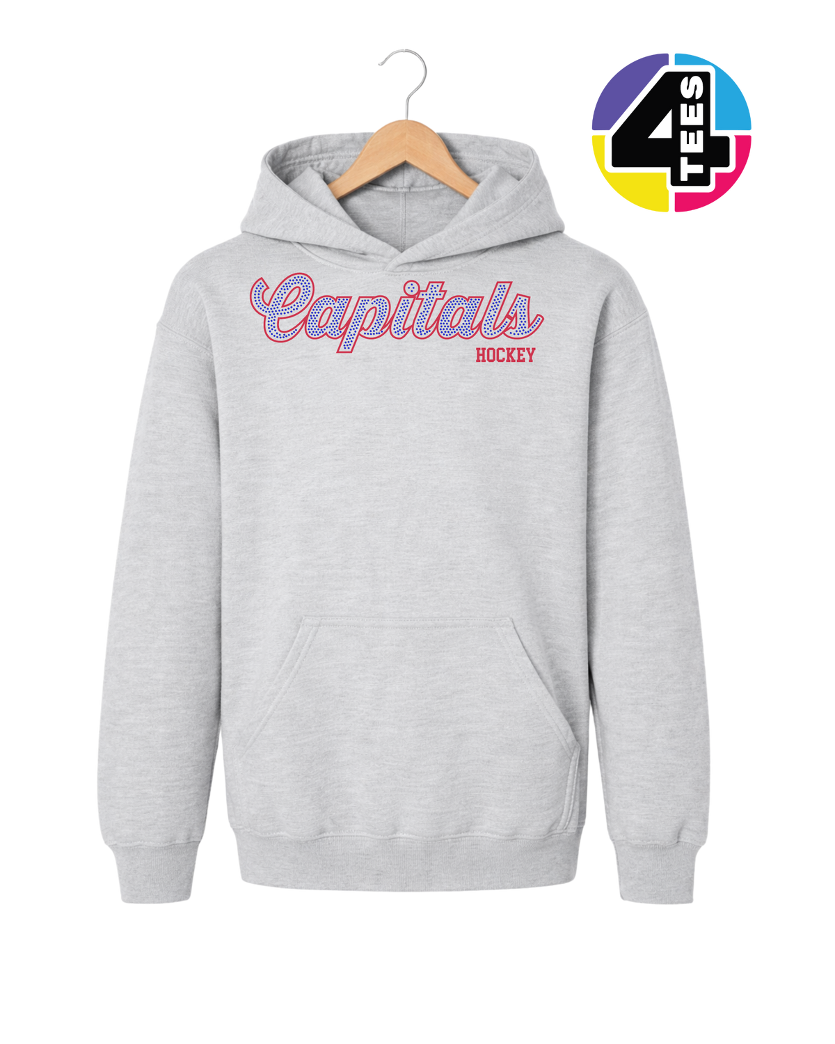 Capitals Hockey Spangle Youth Hoodie