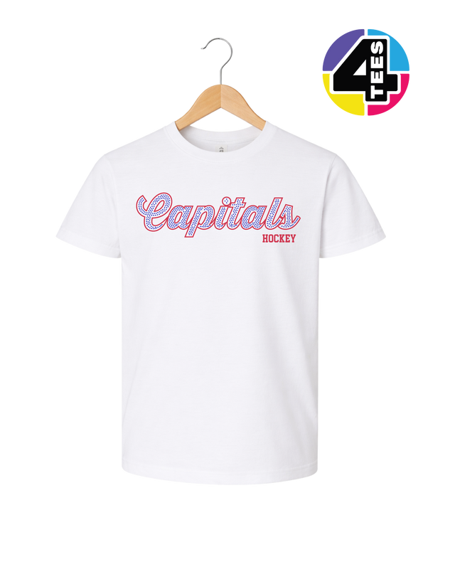 Capitals Hockey Spangle Youth Tee