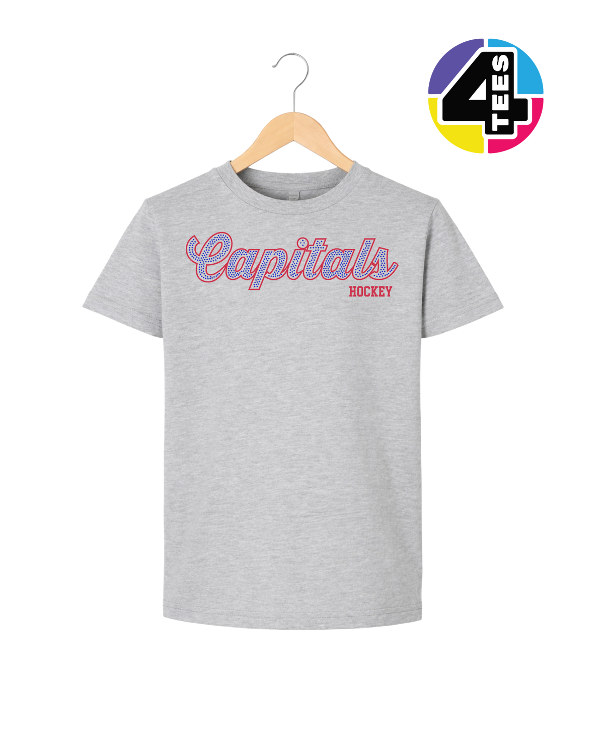 Capitals Hockey Spangle Youth Tee