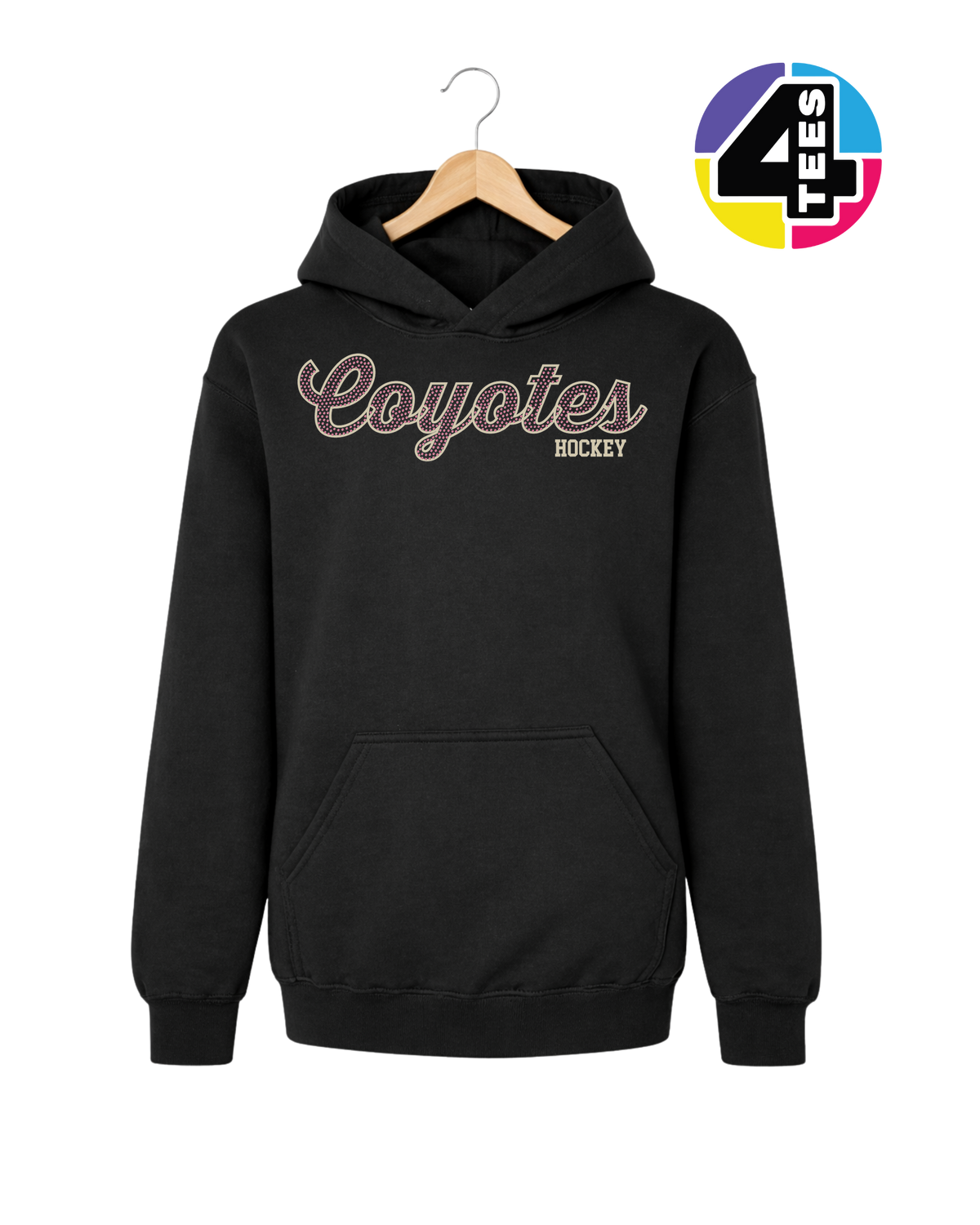 Coyotes Hockey Spangle Youth Hoodie
