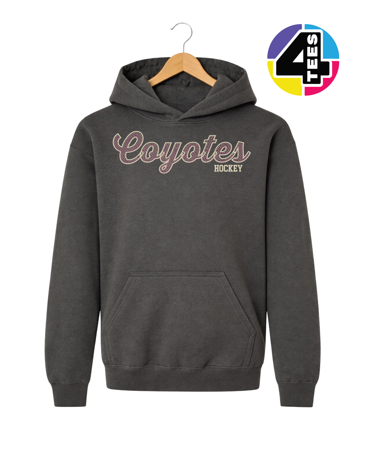 Coyotes Hockey Spangle Youth Hoodie