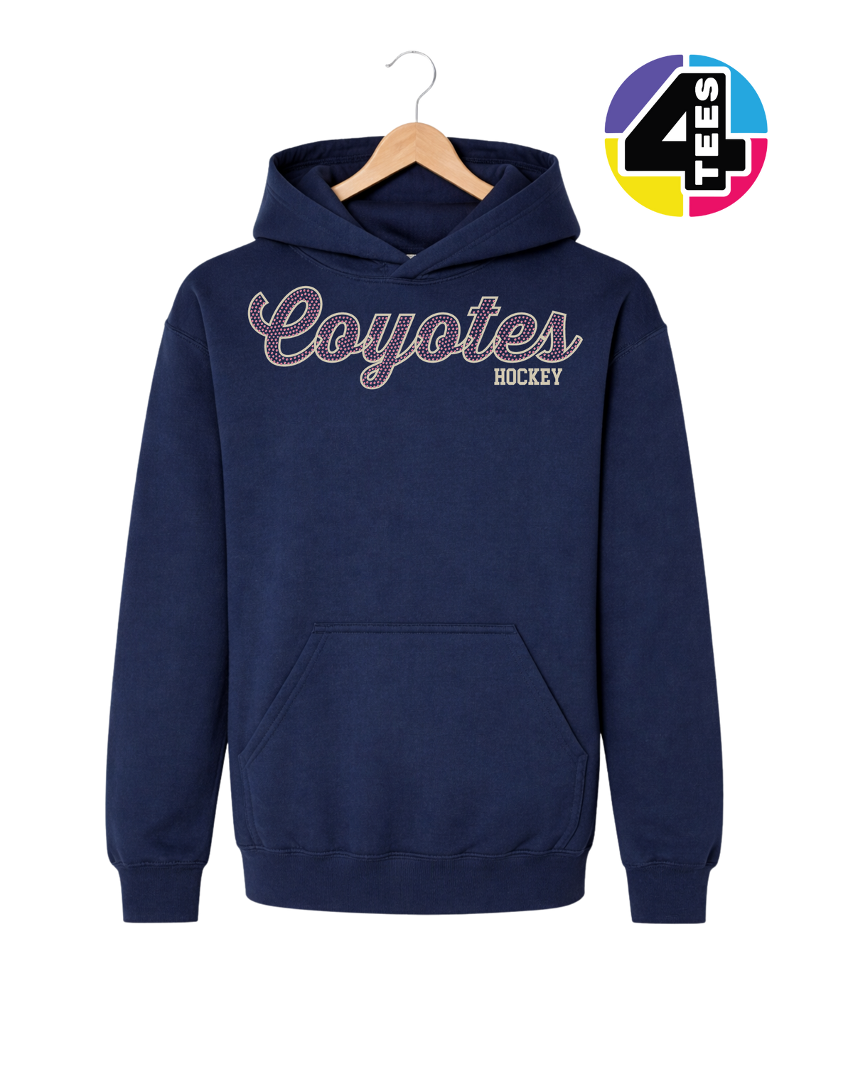 Coyotes Hockey Spangle Youth Hoodie