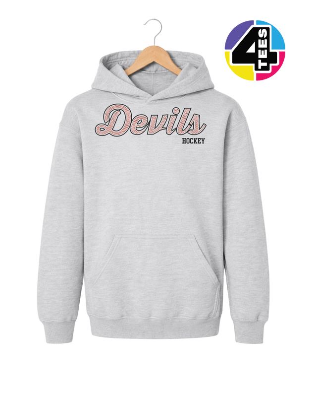 Devils Hockey Spangle Youth Hoodie