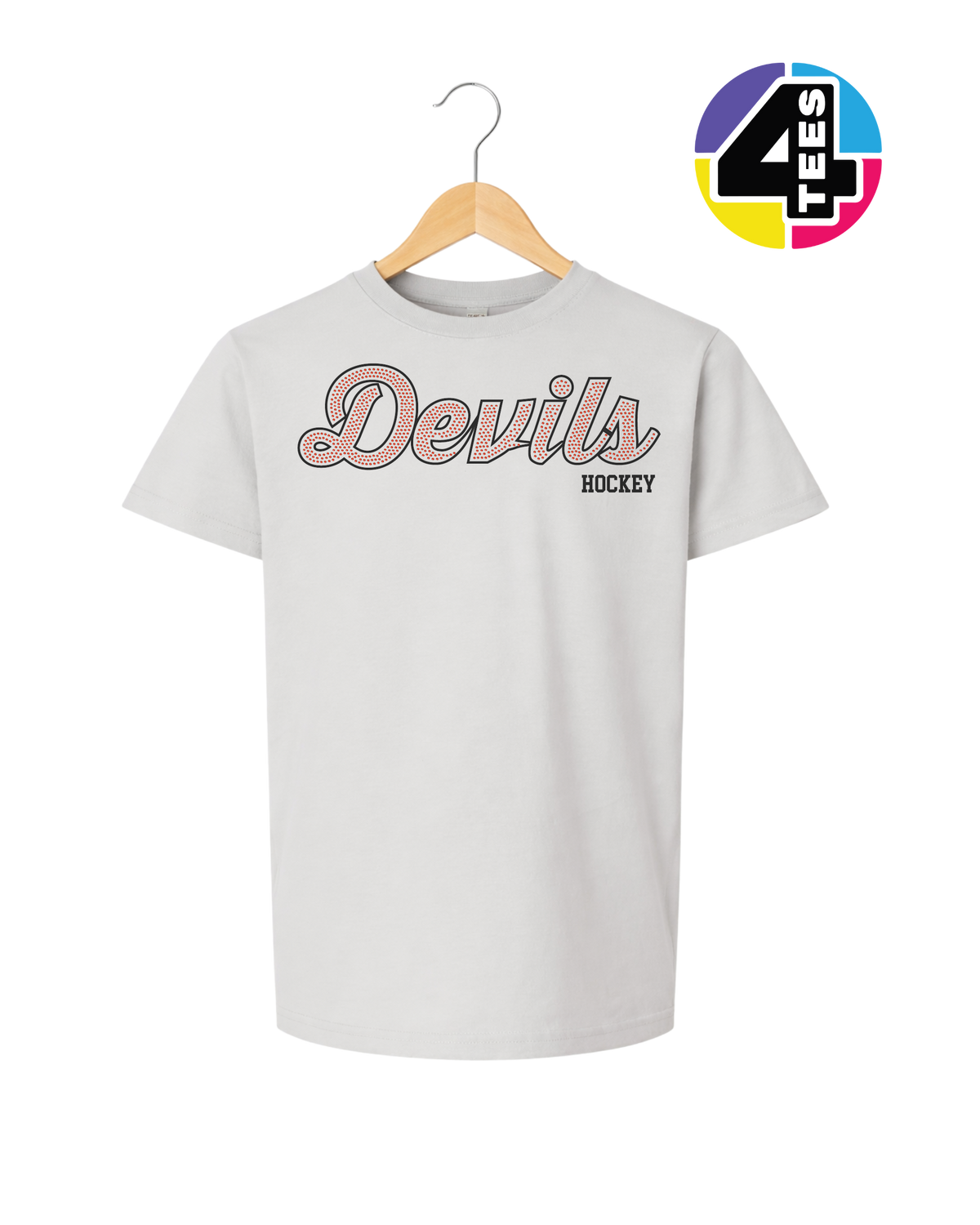 Devils Hockey Spangle Youth Tee