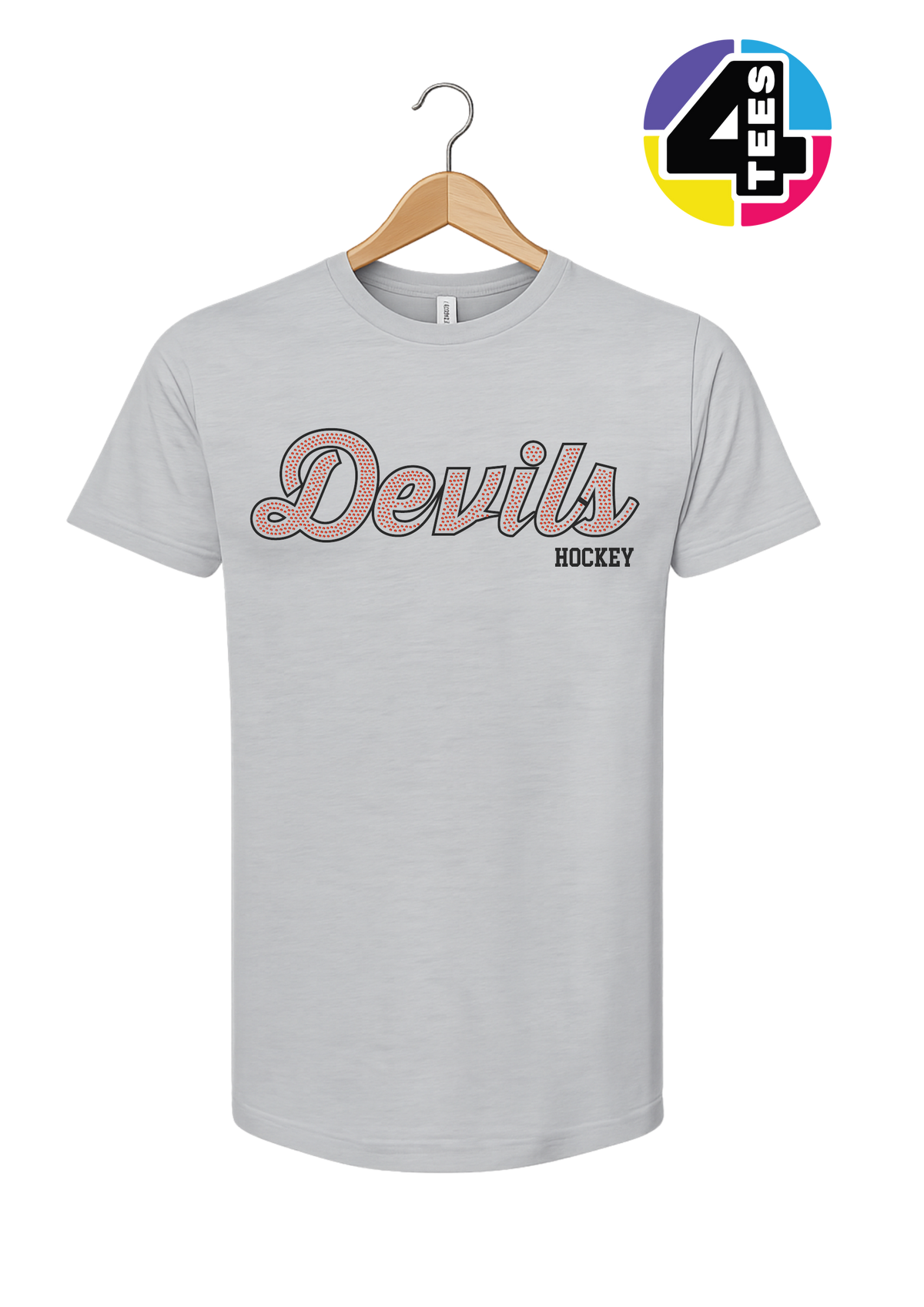 Devils Hockey Spangle Tee