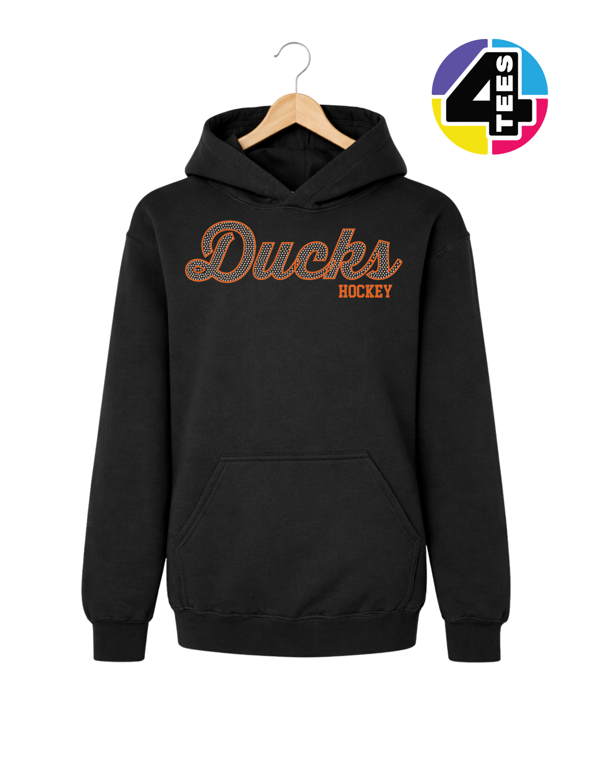 Ducks Hockey Spangle Youth Hoodie