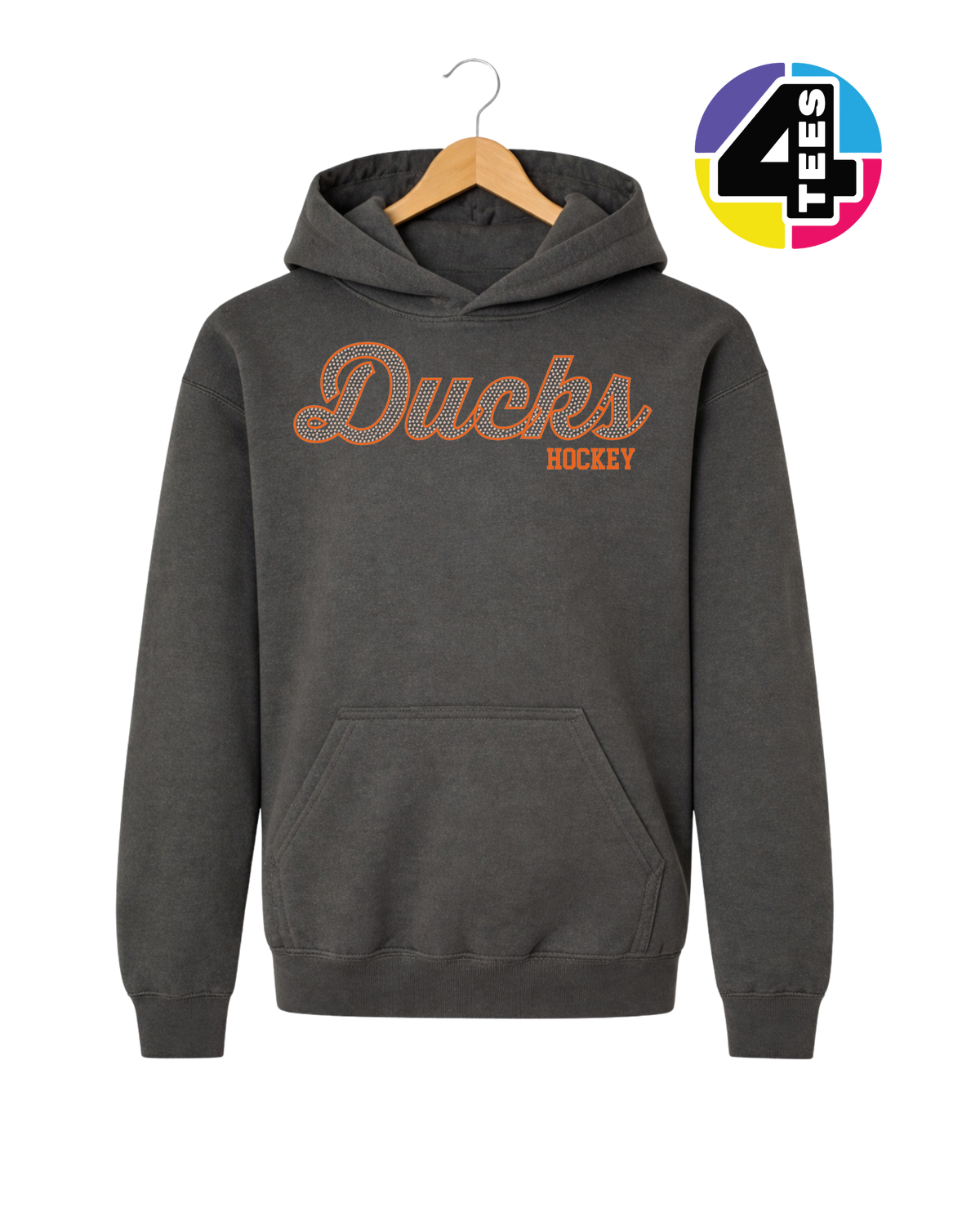 Ducks Hockey Spangle Youth Hoodie