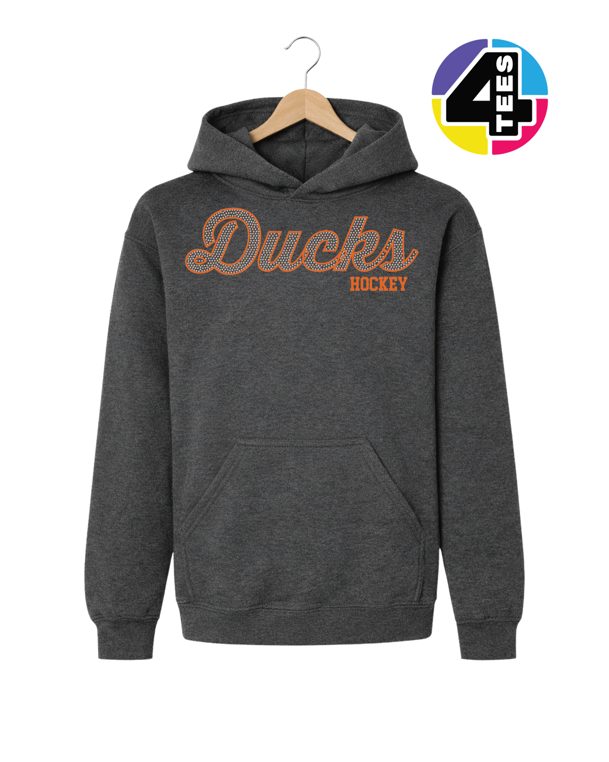 Ducks Hockey Spangle Youth Hoodie