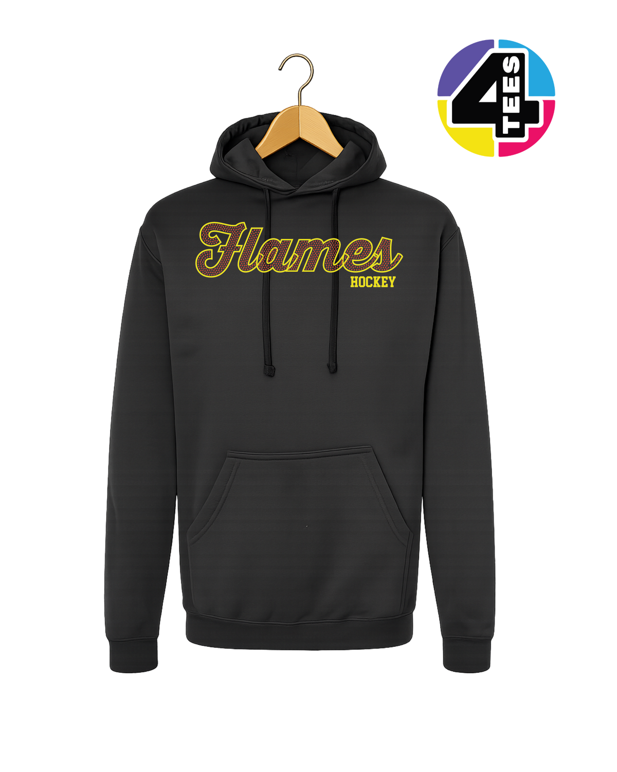 Flames Hockey Spangle Hoodie
