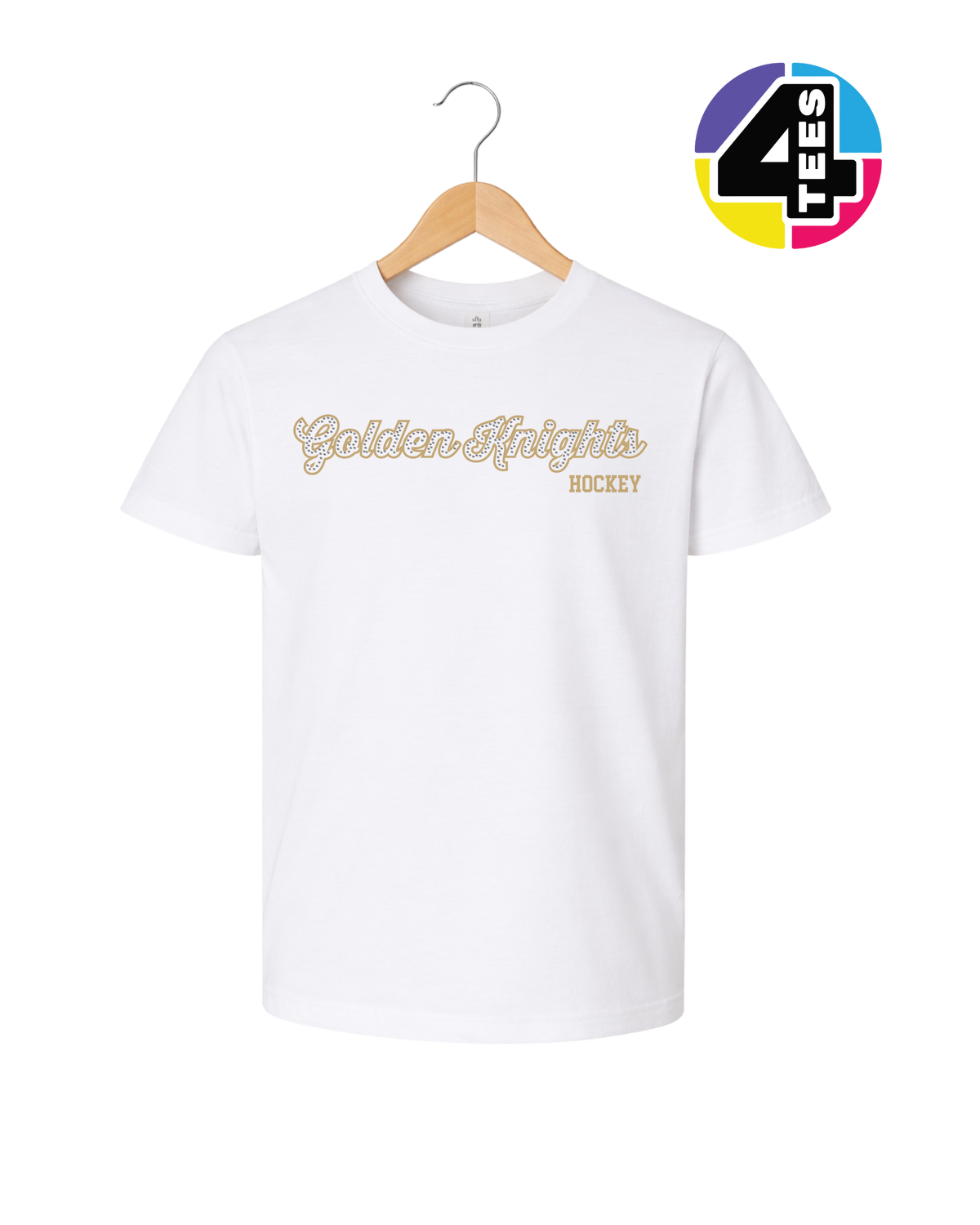 Golden Knights Hockey Spangle Youth Tee