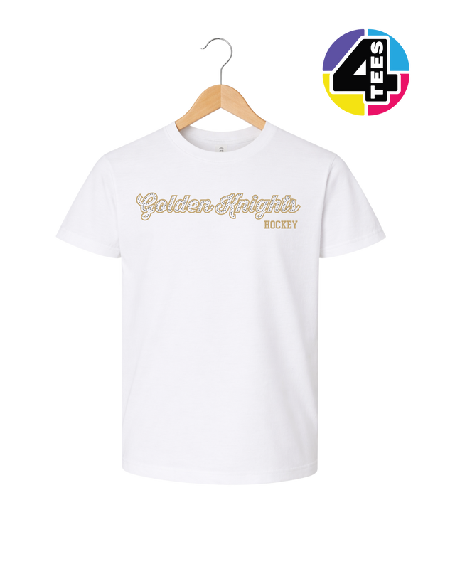 Golden Knights Hockey Spangle Youth Tee
