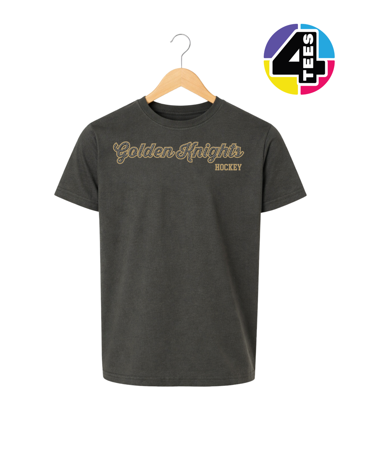 Golden Knights Hockey Spangle Youth Tee