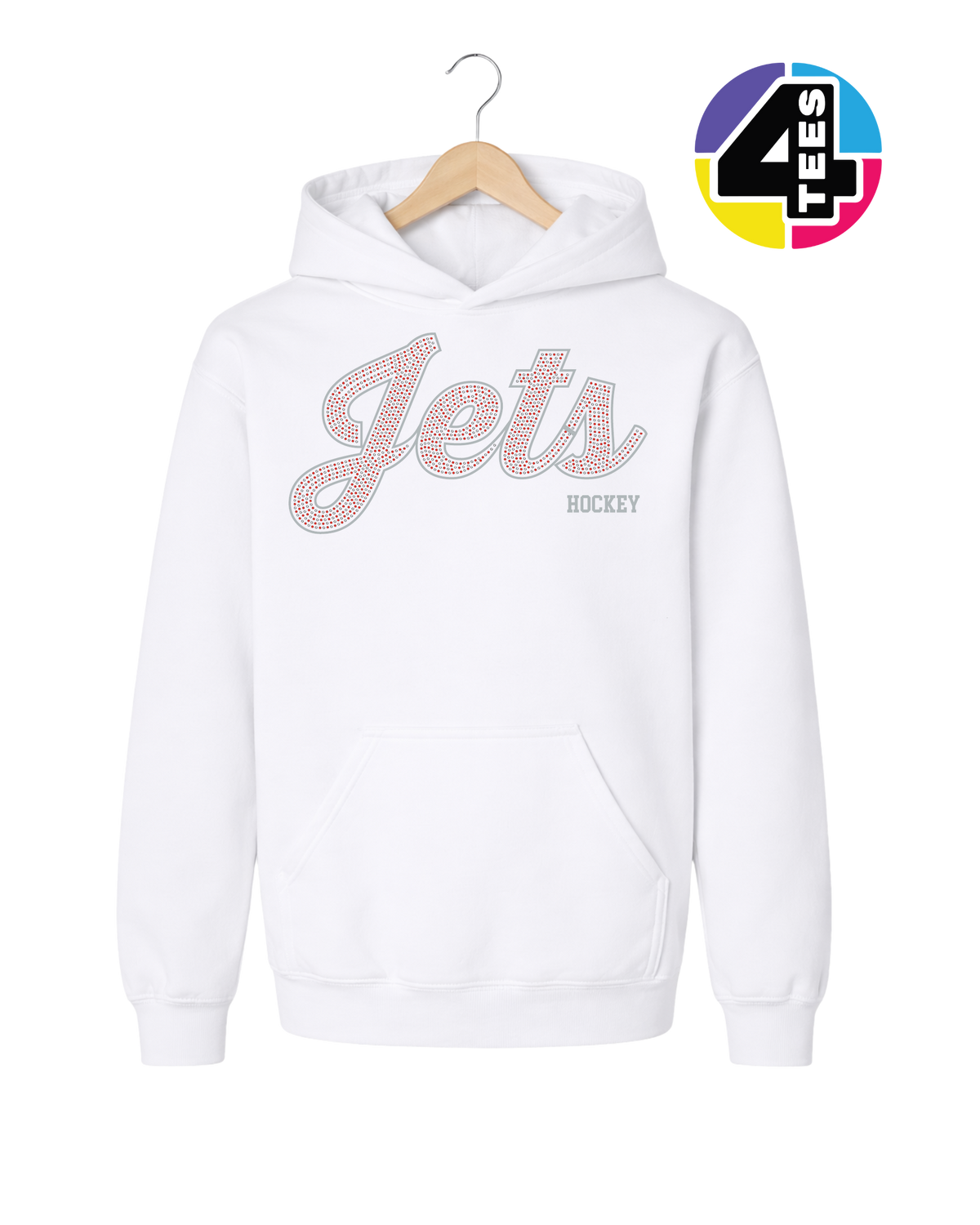 Jets Spangle Hockey Youth Hoodie