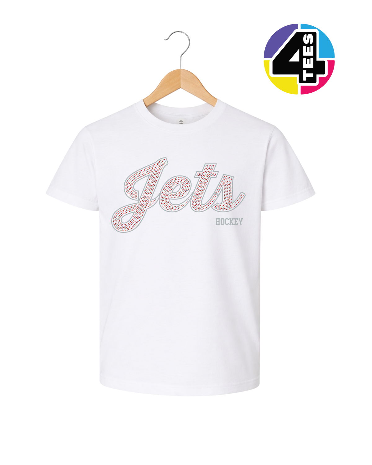 Jets Spangle Hockey Youth Tee