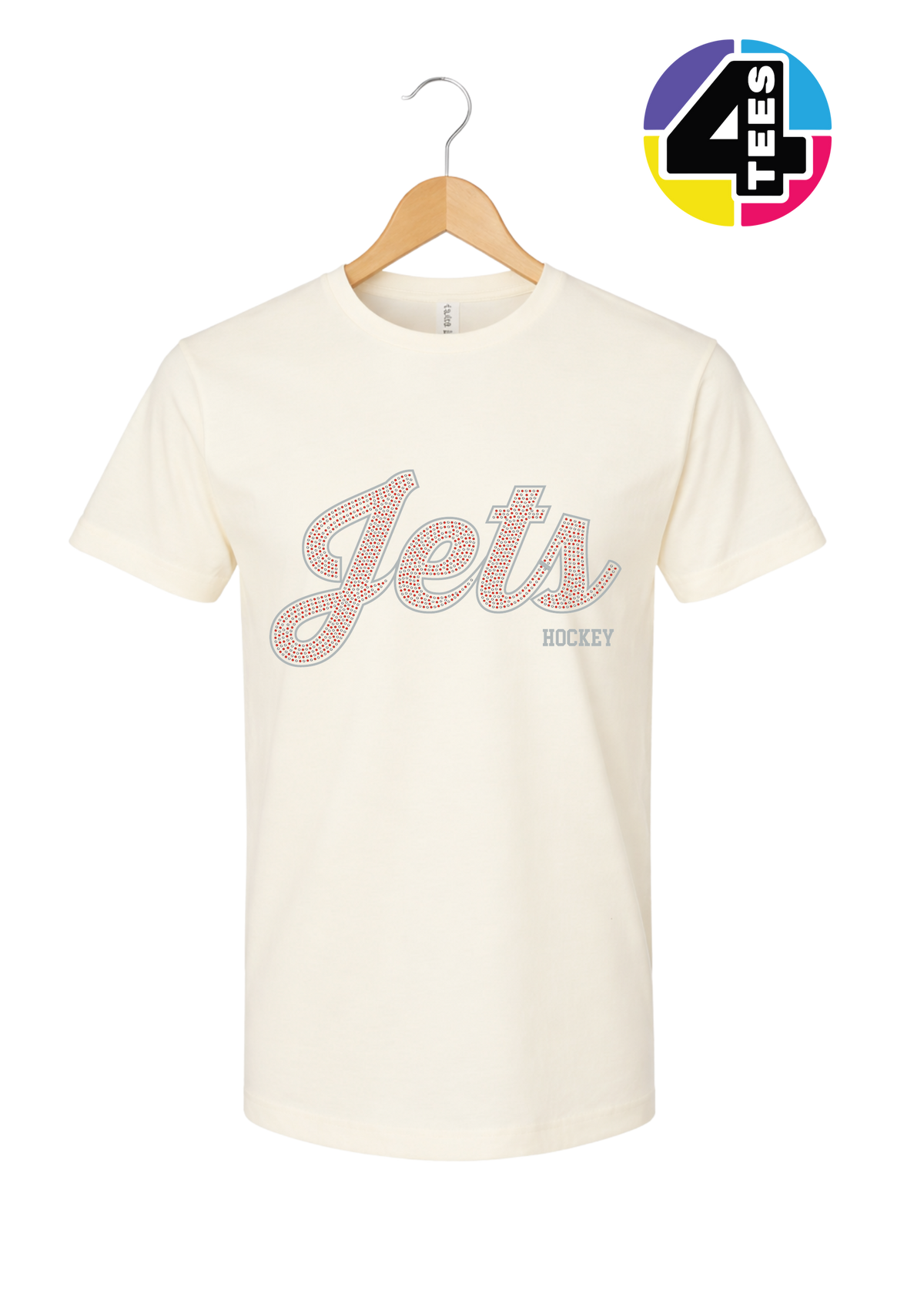 Jets Spangle Hockey Tee