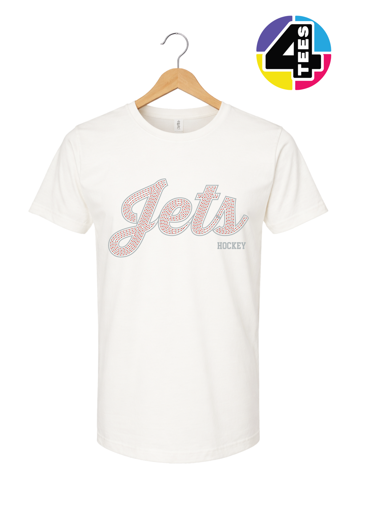 Jets Spangle Hockey Tee