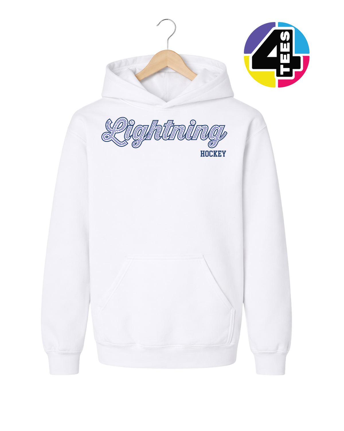 Lightning Spangle Hockey Youth Hoodie