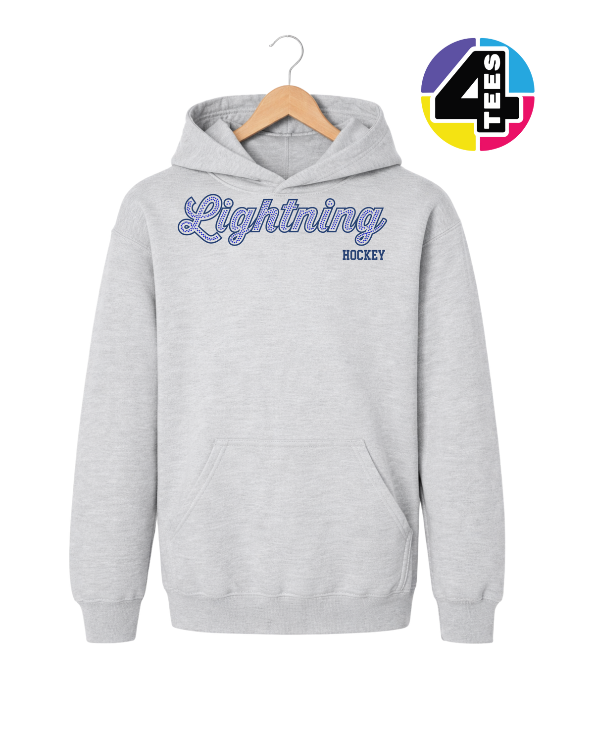 Lightning Spangle Hockey Youth Hoodie