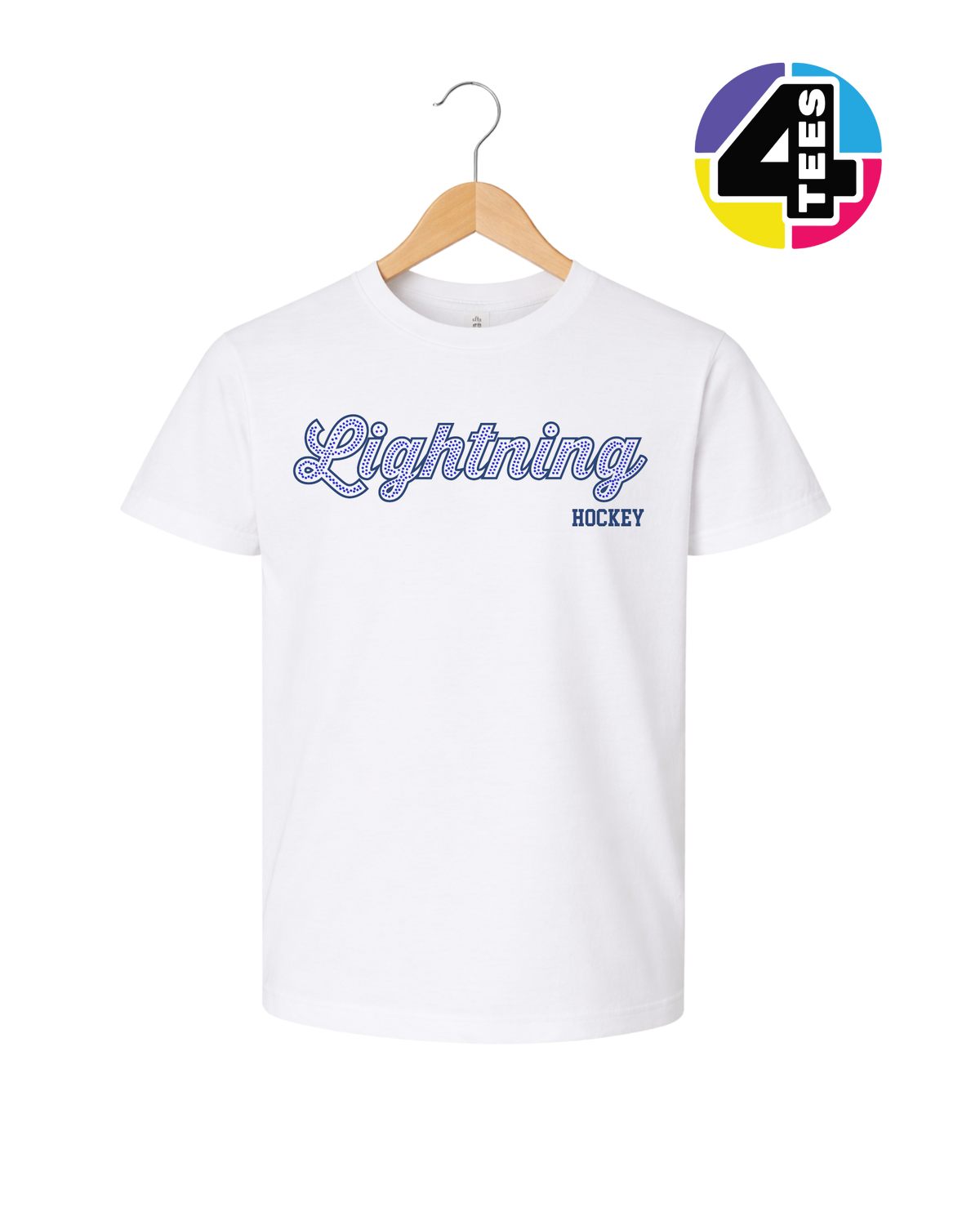 Lightning Spangle Hockey Youth Tee