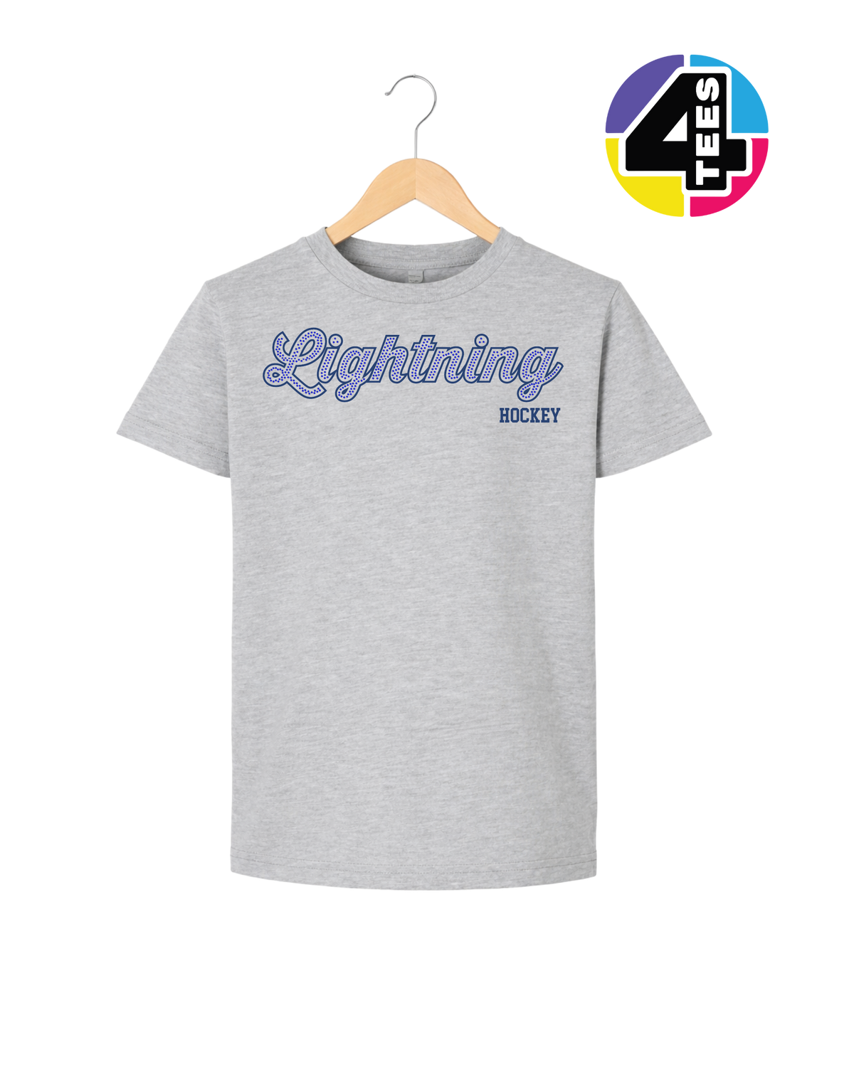 Lightning Spangle Hockey Youth Tee