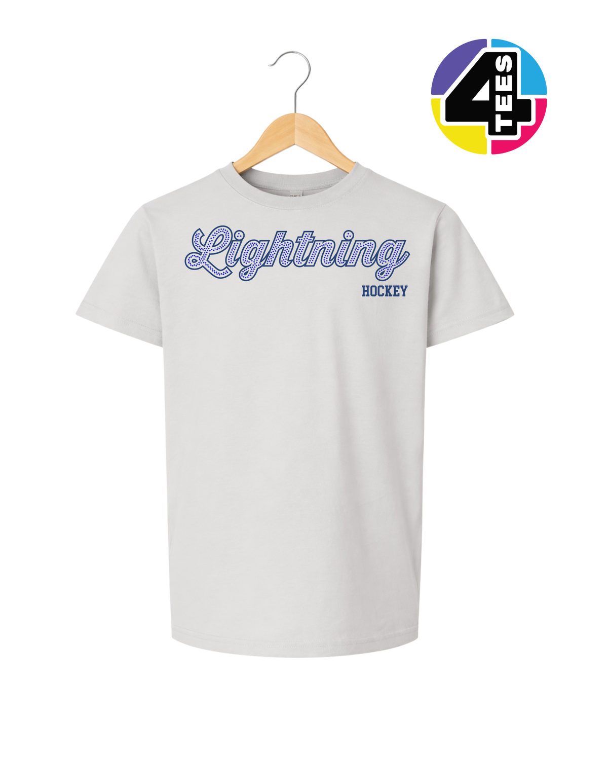 Lightning Spangle Hockey Youth Tee