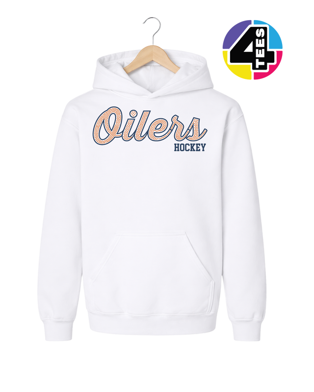 Oilers Spangle Hockey Youth Hoodie