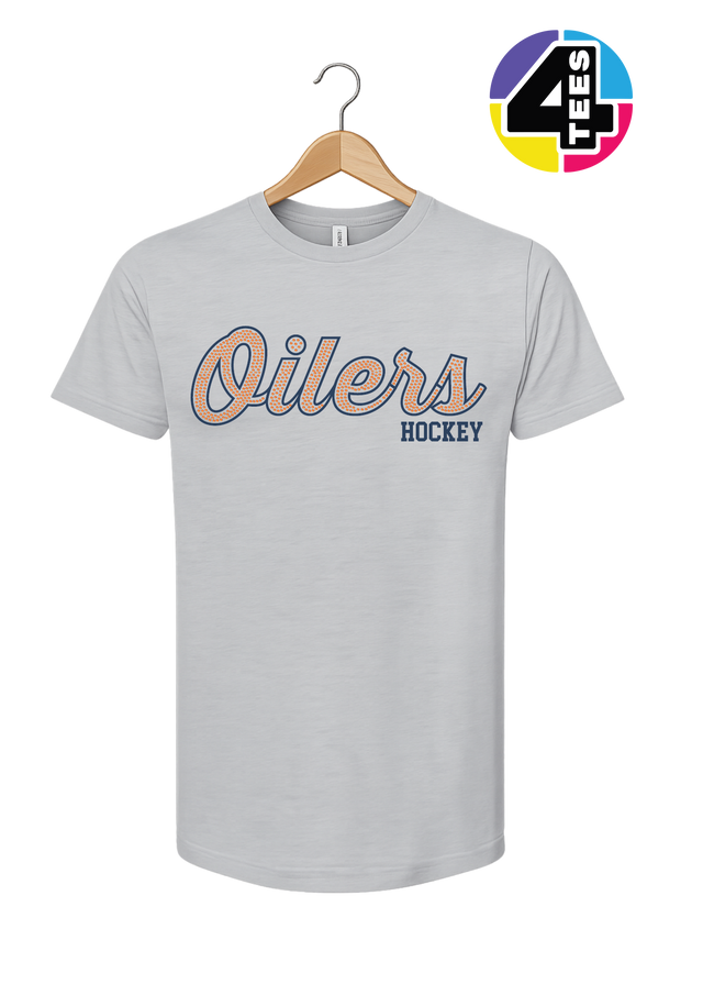 Oilers Spangle Hockey Tee
