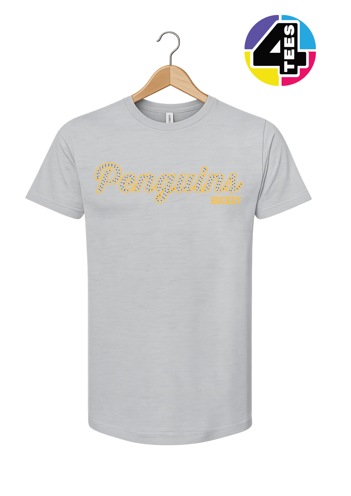 Penguins Spangle Hockey Tee