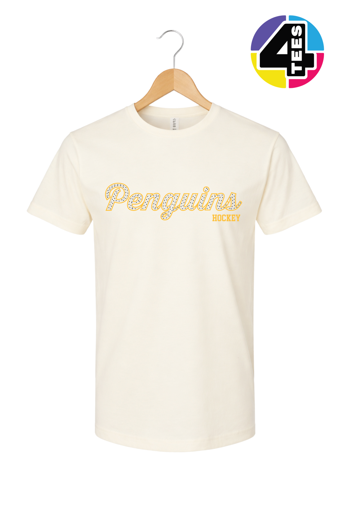 Penguins Spangle Hockey Tee