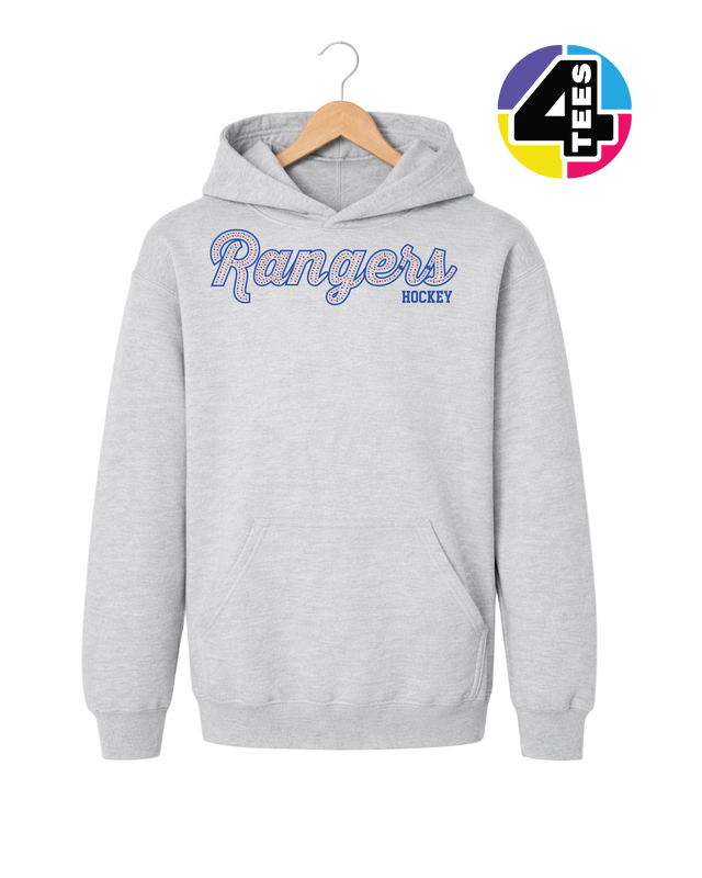Rangers Spangle Hockey Youth Hoodie