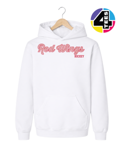 Red Wings Spangle Hockey Youth Hoodie