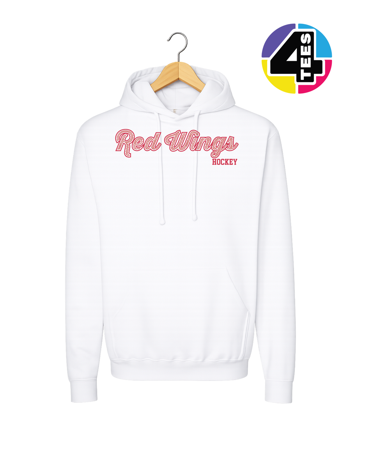 Red Wings Spangle Hockey Hoodie
