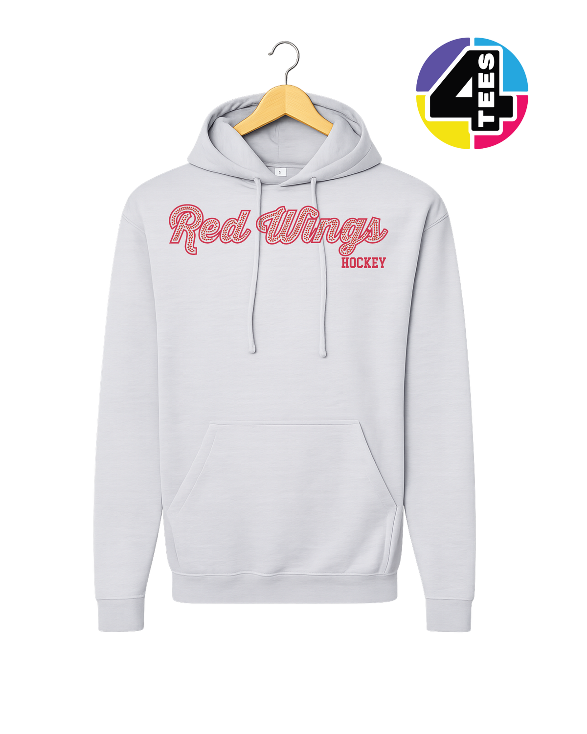 Red Wings Spangle Hockey Hoodie