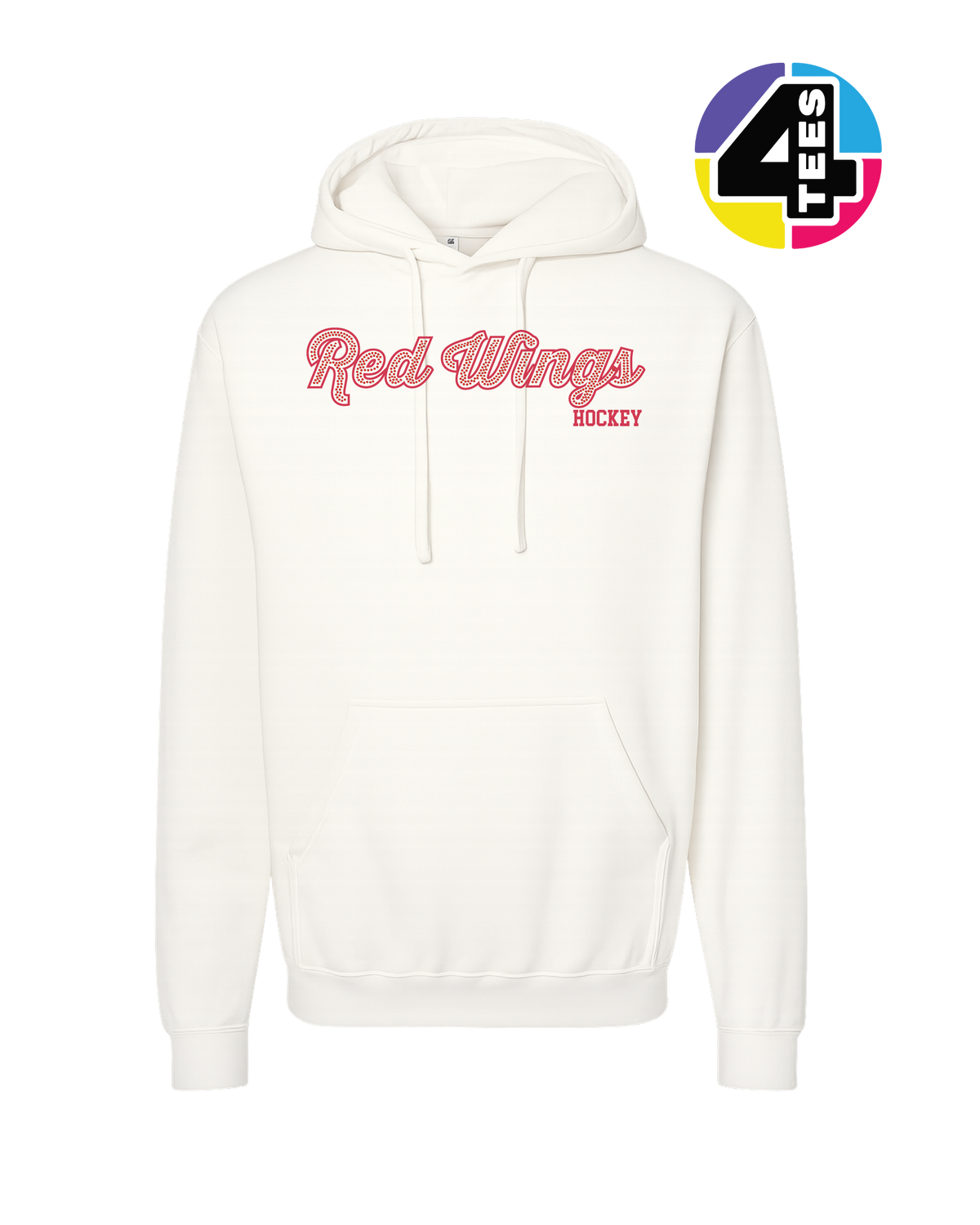 Red Wings Spangle Hockey Hoodie