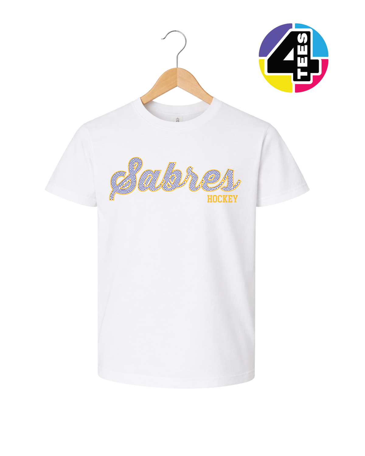 Sabres Spangle Hockey Youth Tee