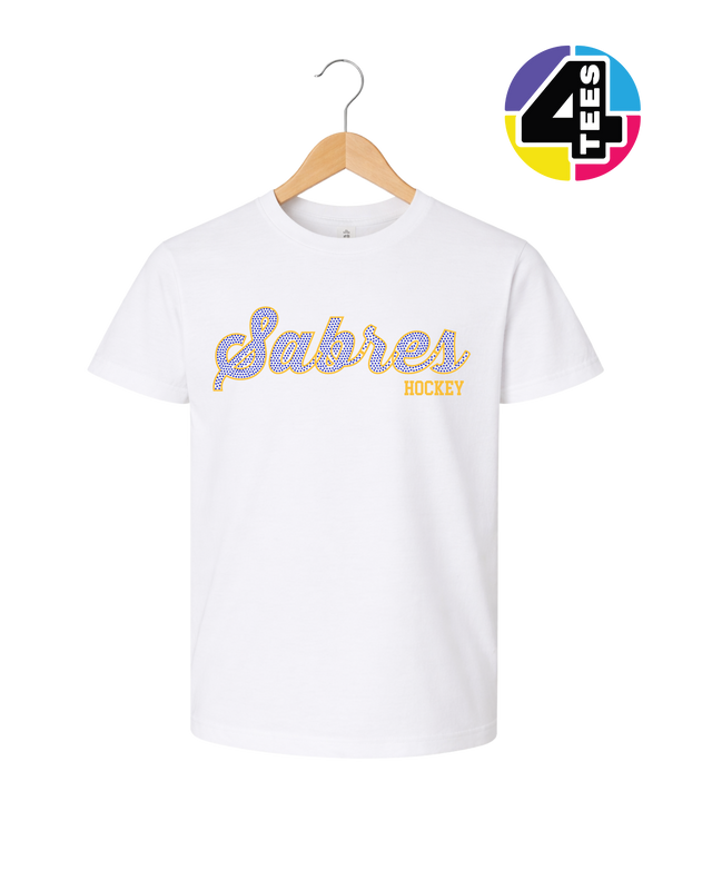 Sabres Spangle Hockey Youth Tee