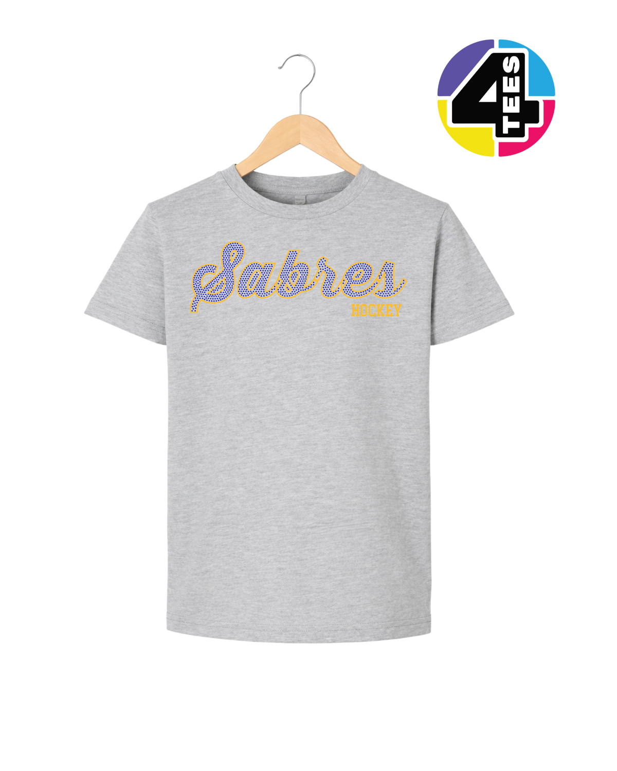 Sabres Spangle Hockey Youth Tee