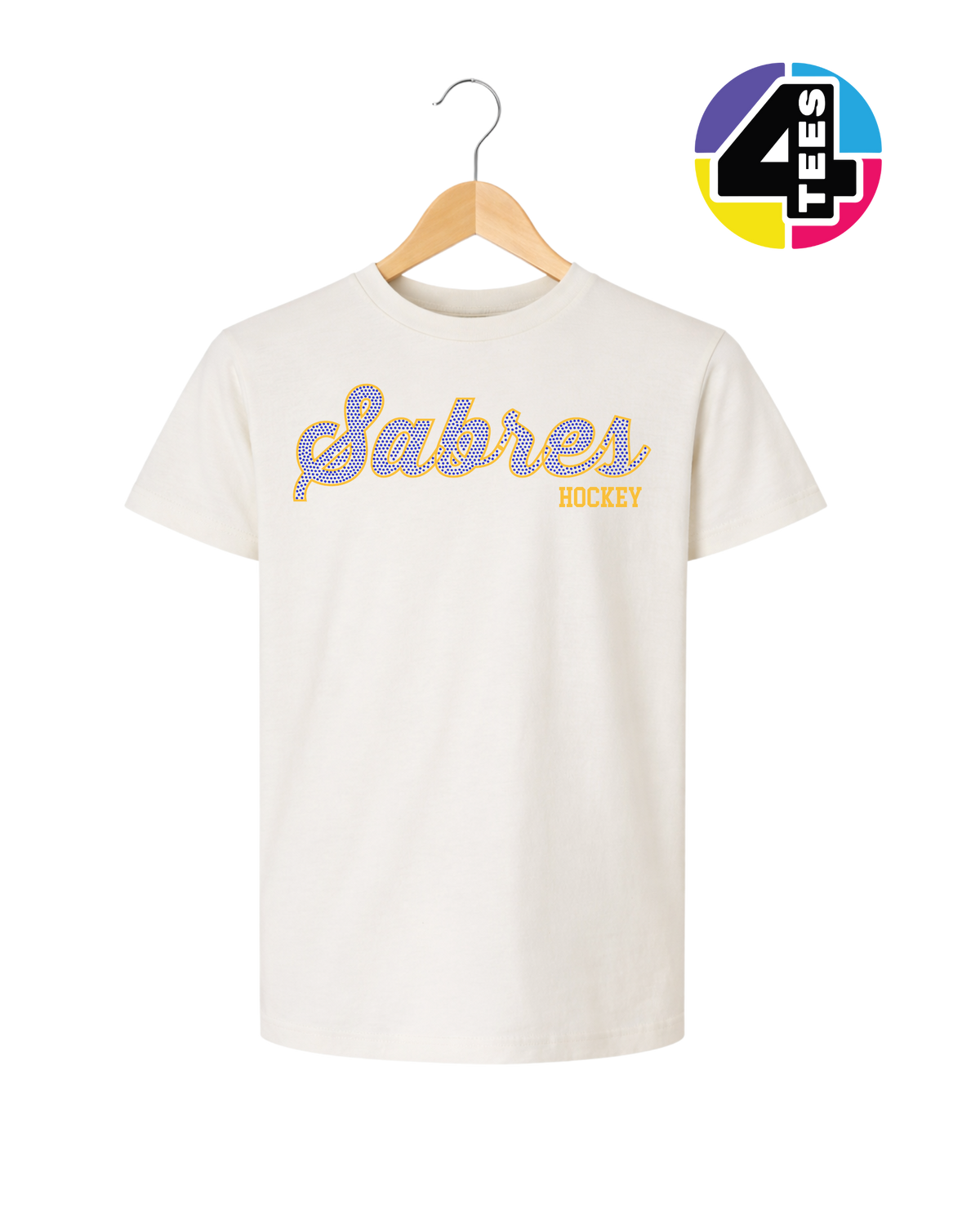 Sabres Spangle Hockey Youth Tee