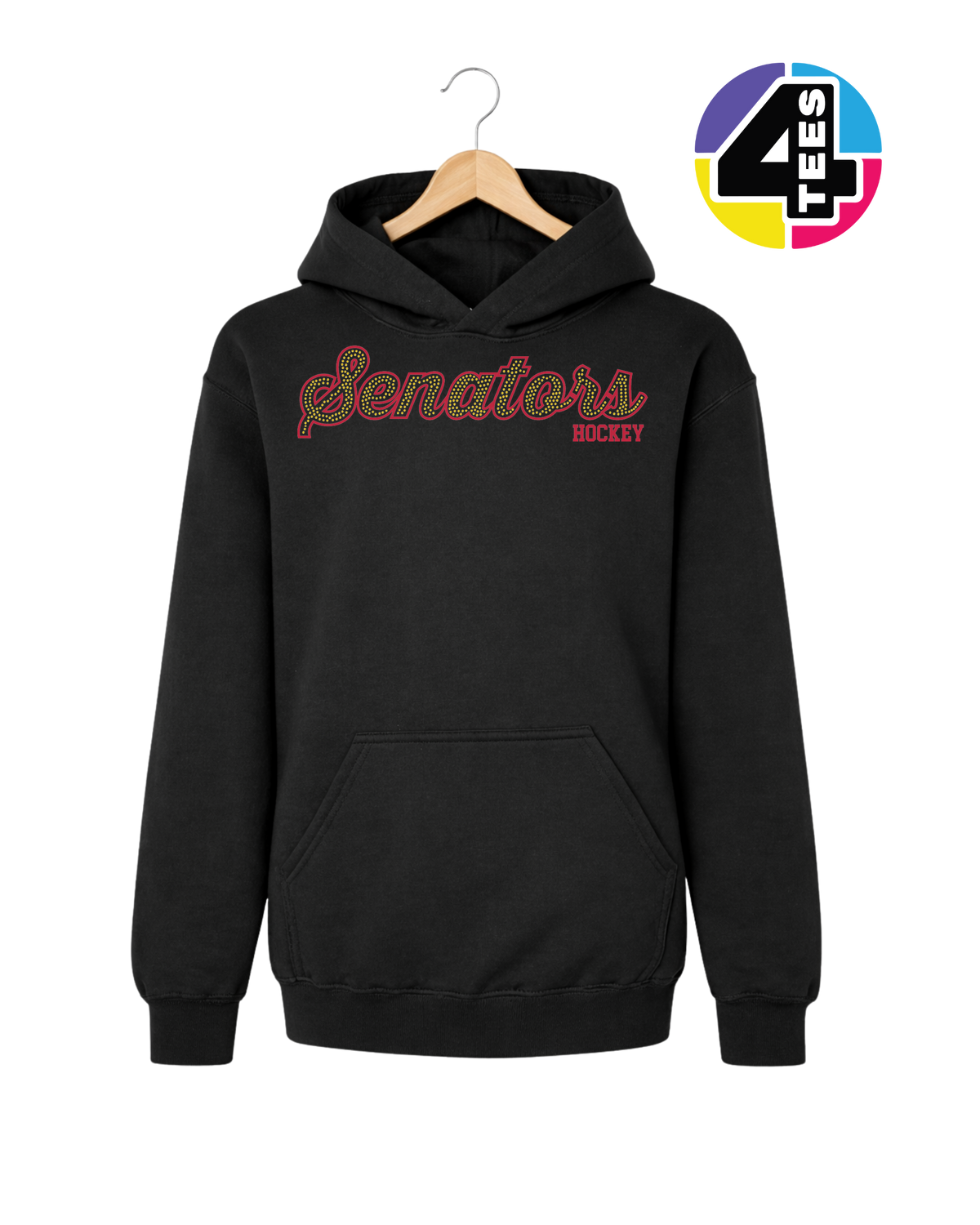 Senators Spangle Hockey Youth Hoodie