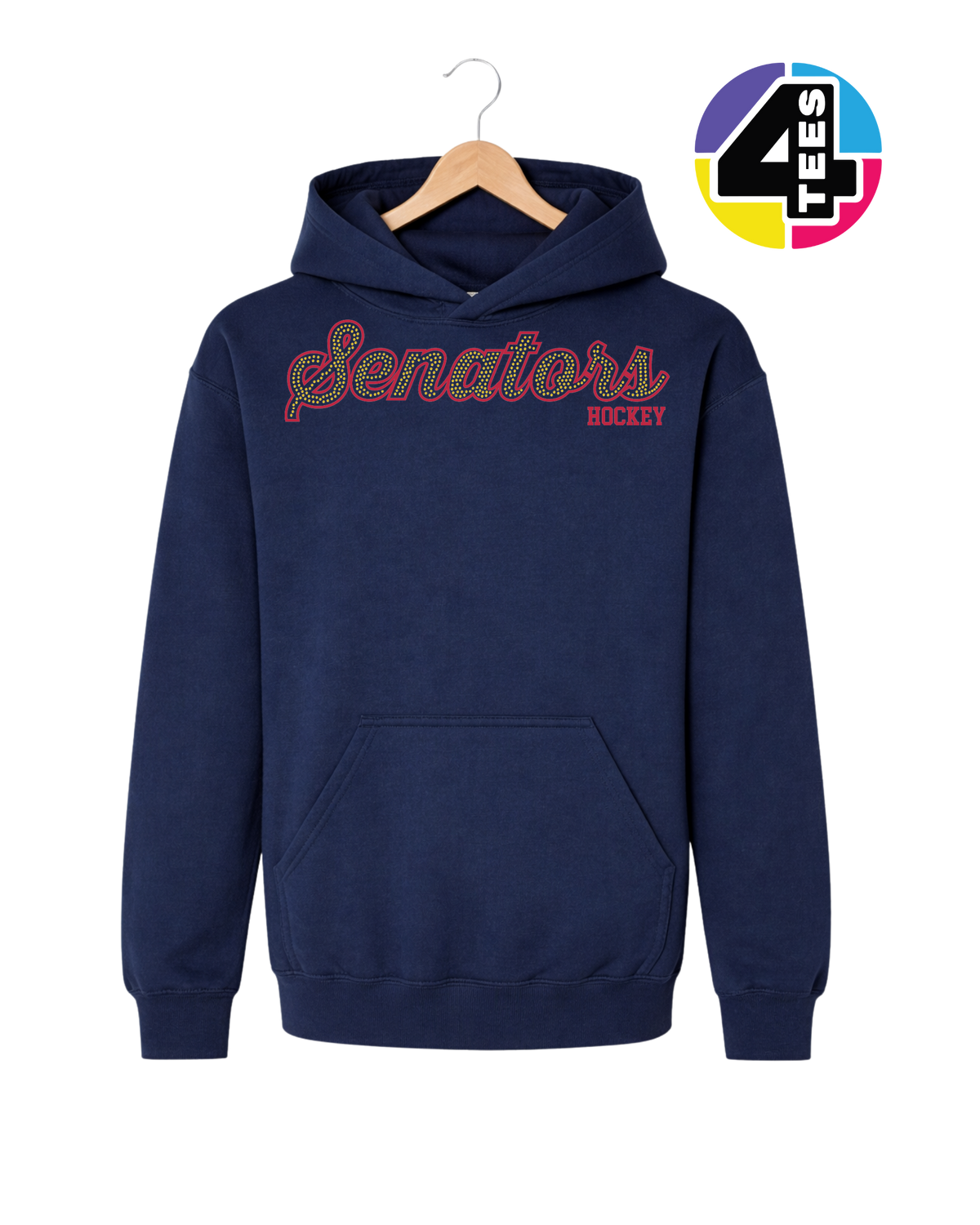 Senators Spangle Hockey Youth Hoodie