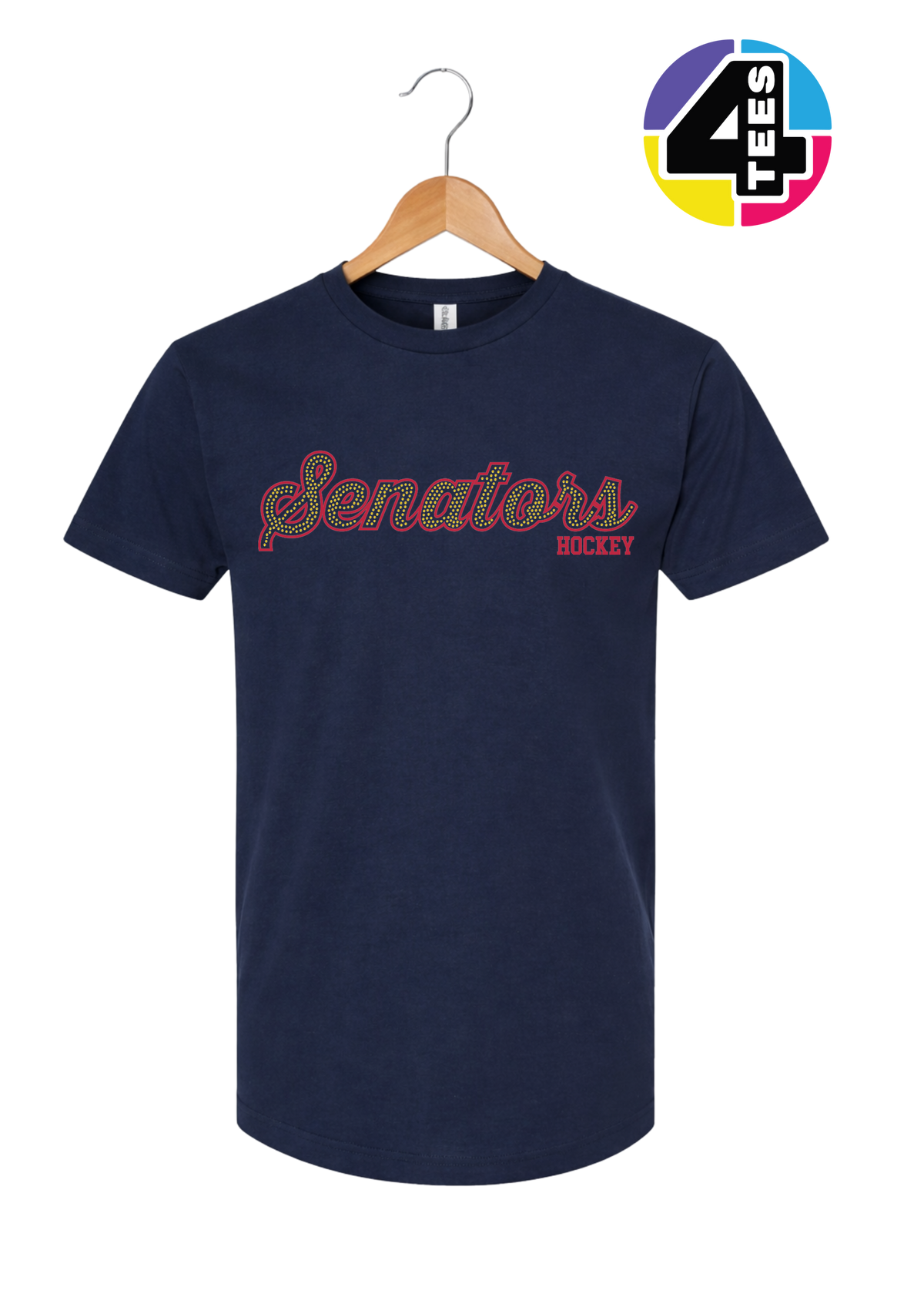 Senators Spangle Hockey Tee