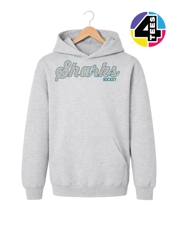 Sharks Spangle Hockey Youth Hoodie