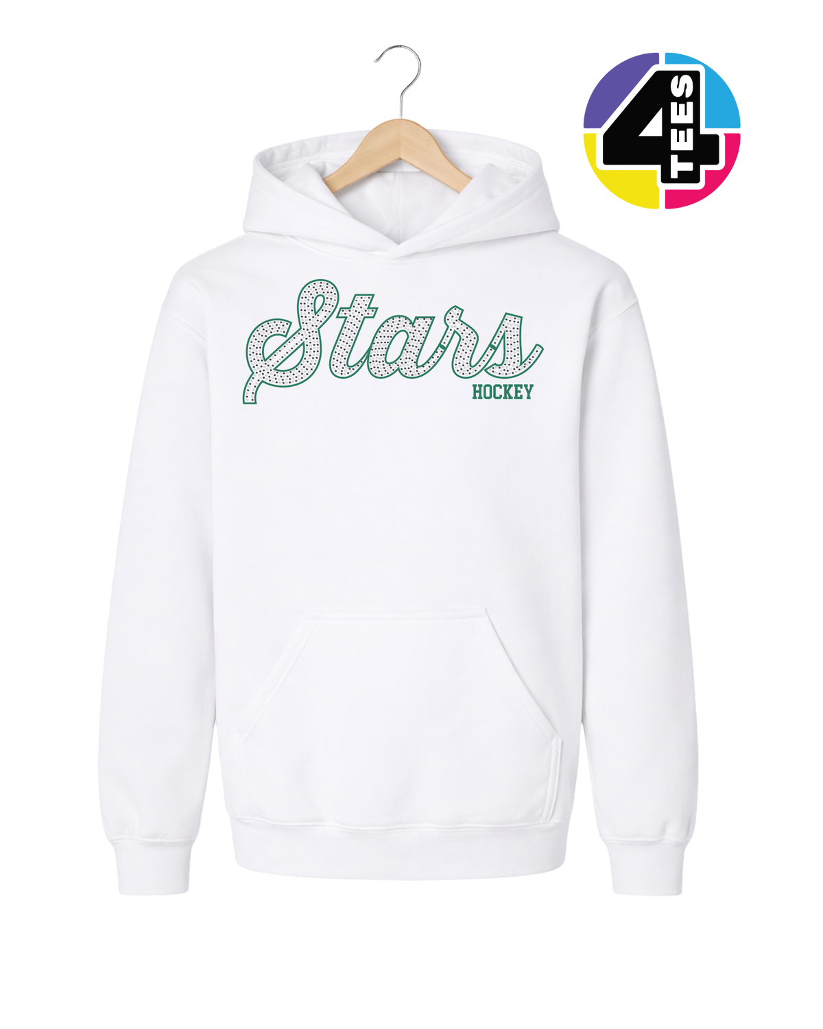 Stars Spangle Hockey Youth Hoodie